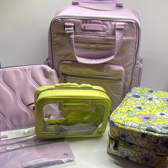 lug Handbags - Lug Sugarplum/Gardenia Green Bundle